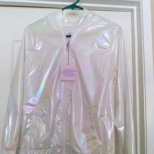 Girls iridescent wind breaker size XL 14/16